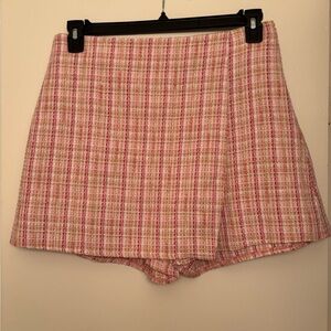 Plaid Wrap Skort